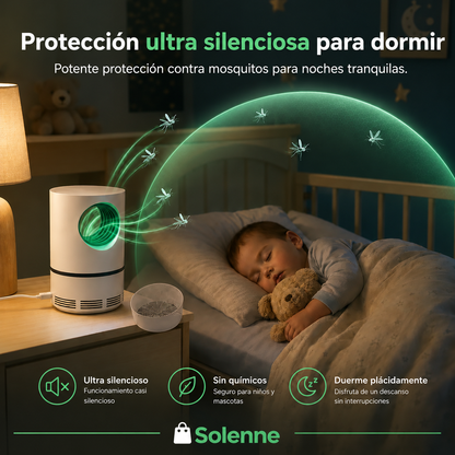 LUMIVEX - Trampa UV Silenciosa para Mosquitos, Segura para Niños y Mascotas