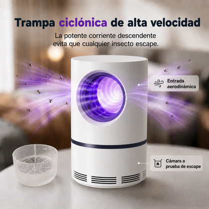 LUMIVEX - Trampa UV Silenciosa para Mosquitos, Segura para Niños y Mascotas